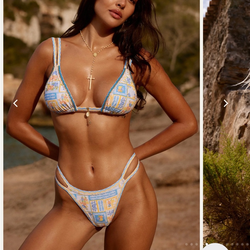 NEW Bydee Hermosa Printed Prague Bikini Set MEDIUM
